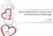 Blunt Abdominal Trauma and Interventional Radiology