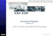 SAP Invoice Credit Note Processing |