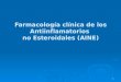 1 Farmacología clínica de los Antiinflamatorios no Esteroidales (AINE)