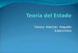 Teresa Ramírez Pequeño Expositora. Elementos del Estado: Pueblo Territorio Poder