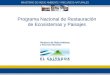 Programa Nacional de Restauración de Ecosistemas y Paisajes