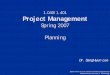 Project Management Planning