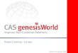 Genesis World + Product Training I + Eng