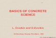 Basics of Concrete Science