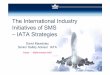 IATA Strategies - The International Industry Initiatives of SMS