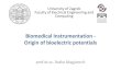 01 Biomedical Instrumentation - Origin of Bioelectric Potentials