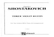 Shostakovich - Three Violin Duets