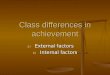 Class Differences in Achievement[1]