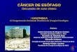 CÂNCER DE ESÔFAGO Discussão de caso clínico I GASTRINCA IV Congresso da Sociedade Brasileira de Cirurgia Oncológica Autores: Carlos Eduardo Rodrigues Santos