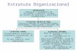 Estrutura Organizacional ORGANIZAÇÃO Ordenação e agrupamento de atividades e recursos, visando ao alcance de objetivos e resultados estabelecidos. ESTRUTURA