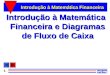 1 Introdução à Matemática Financeira Introdução à Matemática Financeira e Diagramas de Fluxo de Caixa