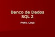 Banco de Dados SQL 2 Profa. Ceça. Ceça Moraes2 Visão Gráfica do Exemplo