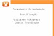 Faculdade Pitágoras Cursos Tecnólogos Cabeamento Estruturado Certificação 1