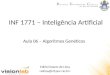 INF 1771 – Inteligência Artificial Edirlei Soares de Lima Aula 06 – Algoritmos Genéticos