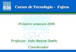 Cursos de Tecnologia - Fajesu Professor João Batista Simão Coordenador Coordenador Primeiro semestre 2006