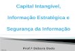 Capital Intangível, Informação Estratégica e Segurança da Informação Prof.ª Débora Dado 14/11/13