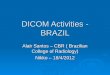 DICOM Activities - BRAZIL Alair Santos – CBR ( Brazilian College of Radiology) Nikko – 18/4/2012