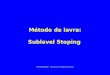 Método de lavra: Sublevel Stoping (UFRGS/DEMIN - material de divulgação interna)