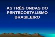 AS TRÊS ONDAS DO PENTECOSTALISMO BRASILEIRO. 1ª ONDA: PENTECOSTALISMO CLÁSSICO Igrejas: Congregação Cristã no Brasil (1910) e Assembléia de Deus (1911)