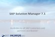 SAP Solution Manager 7.1 - OverView