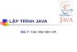 Cac Lop Tien Ich Trong Java