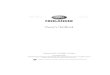 Land Rover Freelander Owners Manual 2003