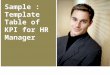 Template - Table of KPI for HR Manager[1]