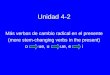 Unidad 4-2 Más verbos de cambio radical en el presente (more stem-changing verbs in the present) o ue, u ue, e i