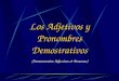 Los Adjetivos y Pronombres Demostrativos (Demonstrative Adjectives & Pronouns)