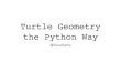 Turtle Geometry the Python Way