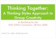 Thinking Together:  Thinking Styles and Group Creativity