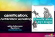 Gamification Certification Workshop 2012 SF