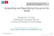 TUW-ASE- Summer 2014: Analyzing and Specifying Concerns for DaaS