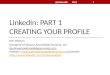 LinkedIn part 1 creating your profile