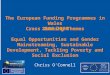The European Funding Programmes in Wales 2014-2020: Cross-cutting themes