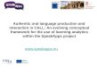 Eurocall2014 SpeakApps Presentation - SpeakApps and Learning Analytics