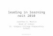 Leading in learning as Lead Learner