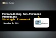 Personalizing Non-Personal Promotion: A Strategic Framework