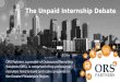 ORS Partners Research: The Unpaid Internship Debate