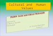 Cultural and human values by lilibeth a roldan