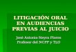 Litigación oral en audiencias previas al juicio 27.10