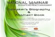 Speakers Biography and Abstract Book - 17112011
