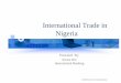 International Trade in Nigeria