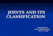 Joints and Its Classification