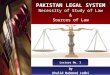 Lecture 1 Introduction to Law (Pakistan Legal System)