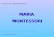 MARIAMONTESSORI Il profilo di un grande matematico: Chiara Luisa Bottini,a.a 2010/2011
