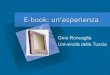 E-book: unesperienza Gino Roncaglia Università della Tuscia