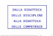 Micaela Ricciardi: Dalla didattica delle discipline alla didattica delle competenze – Rete XIV-XV Distretto 1