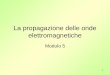 1 La propagazione delle onde elettromagnetiche Modulo 5