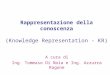 Rappresentazione della conoscenza (Knowledge Representation - KR) A cura di Ing. Tommaso Di Noia e Ing. Azzurra Ragone